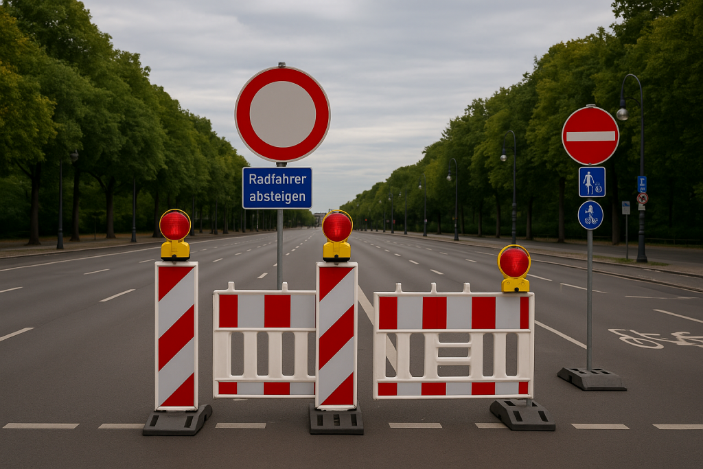 Welche Straßensperrungen gibt es aktuell in Berlin? Straßensperrungen in Berlin heute: welche Abschnitte betroffen sind und warum