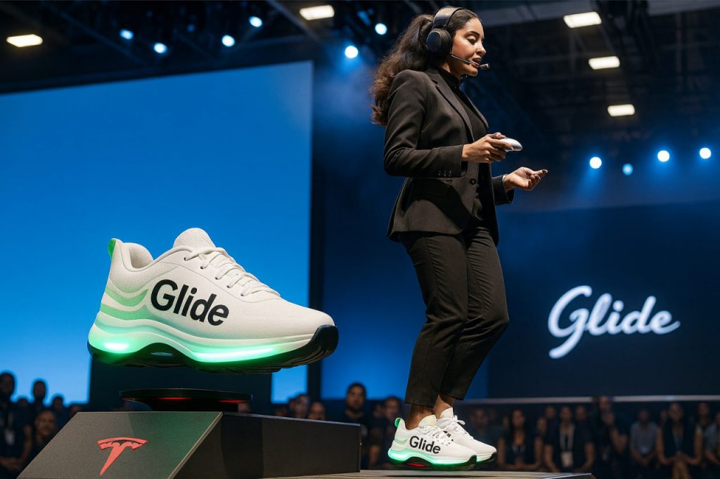 Tesla Glide: Wahrheit oder Fälschung? Wann solche „levitierenden Sneaker“ in Deutschland erscheinen könnten und welchen Preis sie hätten Tesla Glide: Wahrheit oder Fälschung? Wann solche „levitierenden Sneaker“ in Deutschland erscheinen könnten und welchen Preis sie hätten